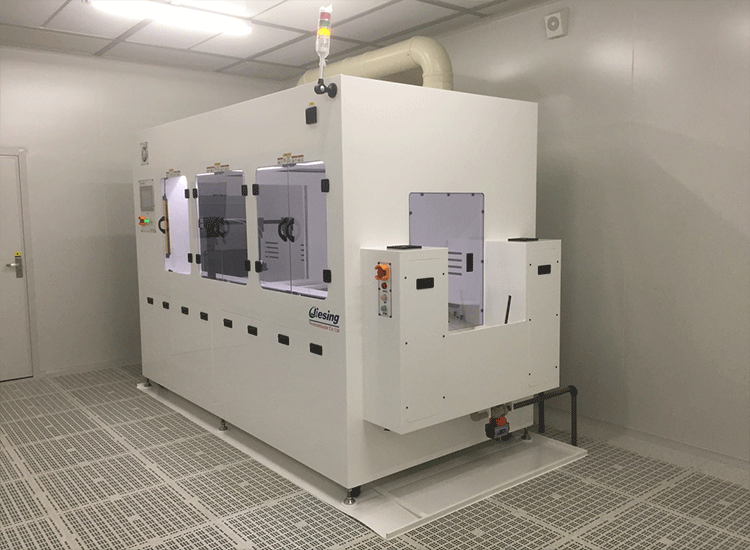 Fully automatic edge removal and cleaning machine